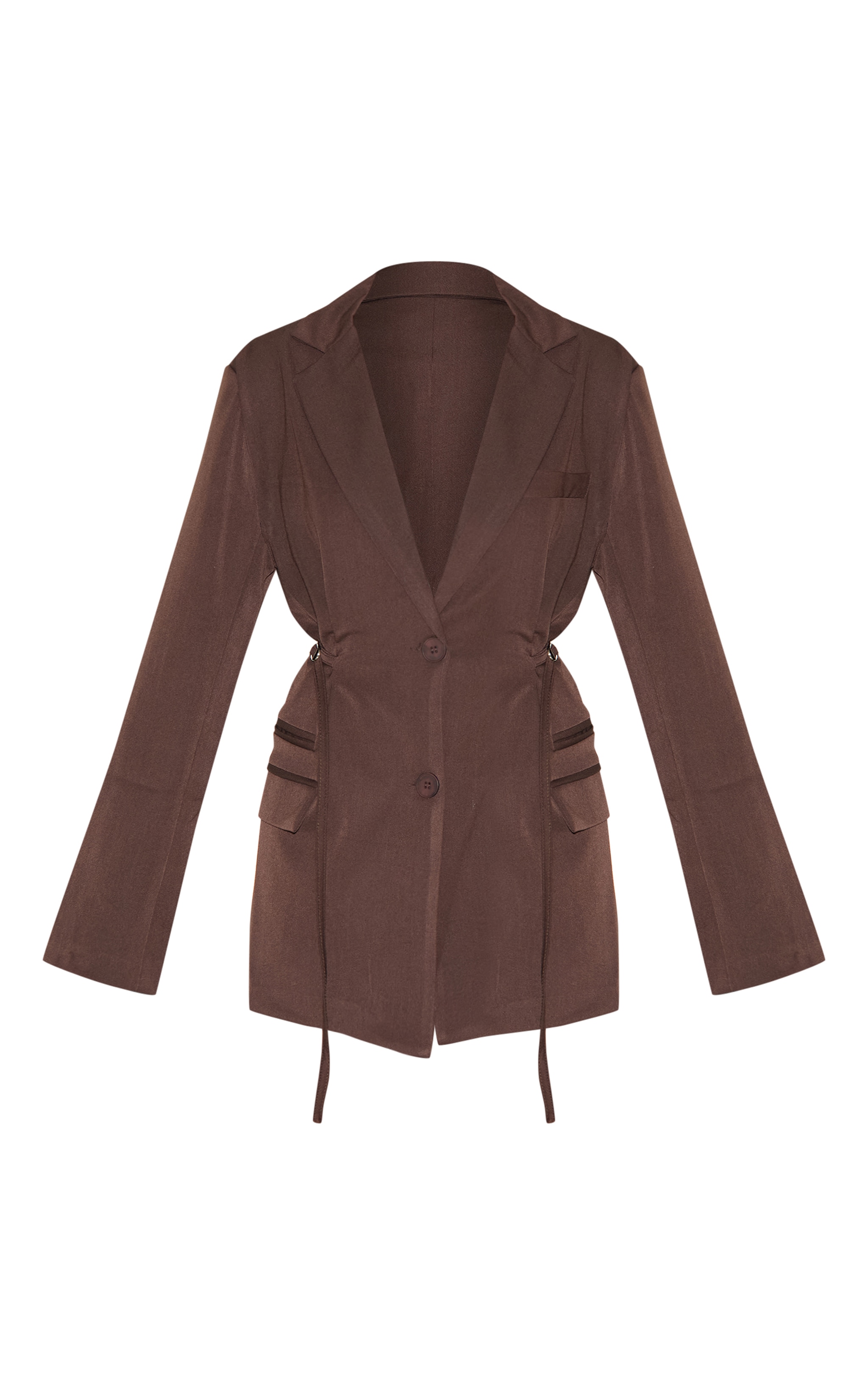 Mocha Belt Detail Blazer image 5