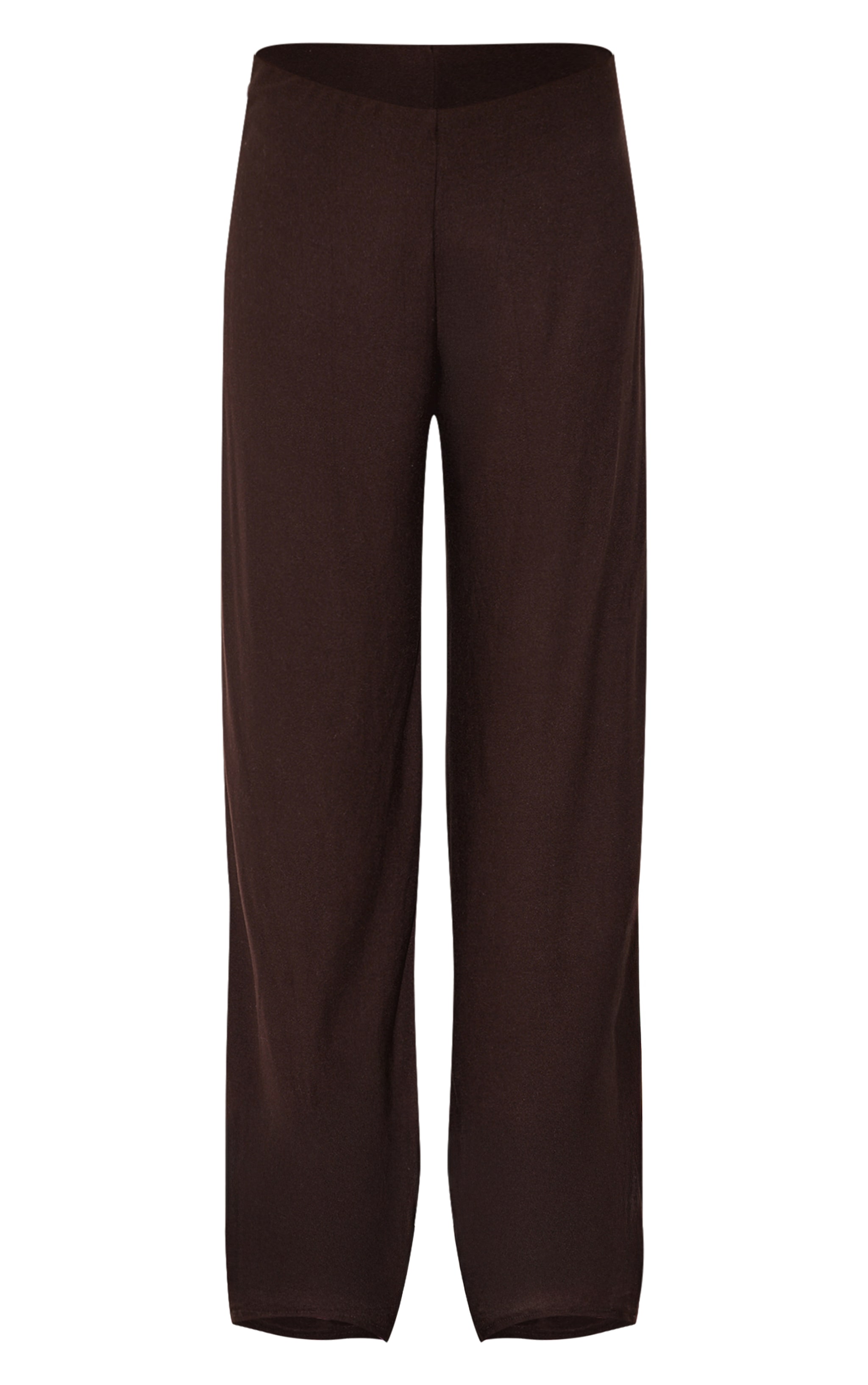 Chocolate Soft Touch Mid Rise Wide Leg Pants image 5