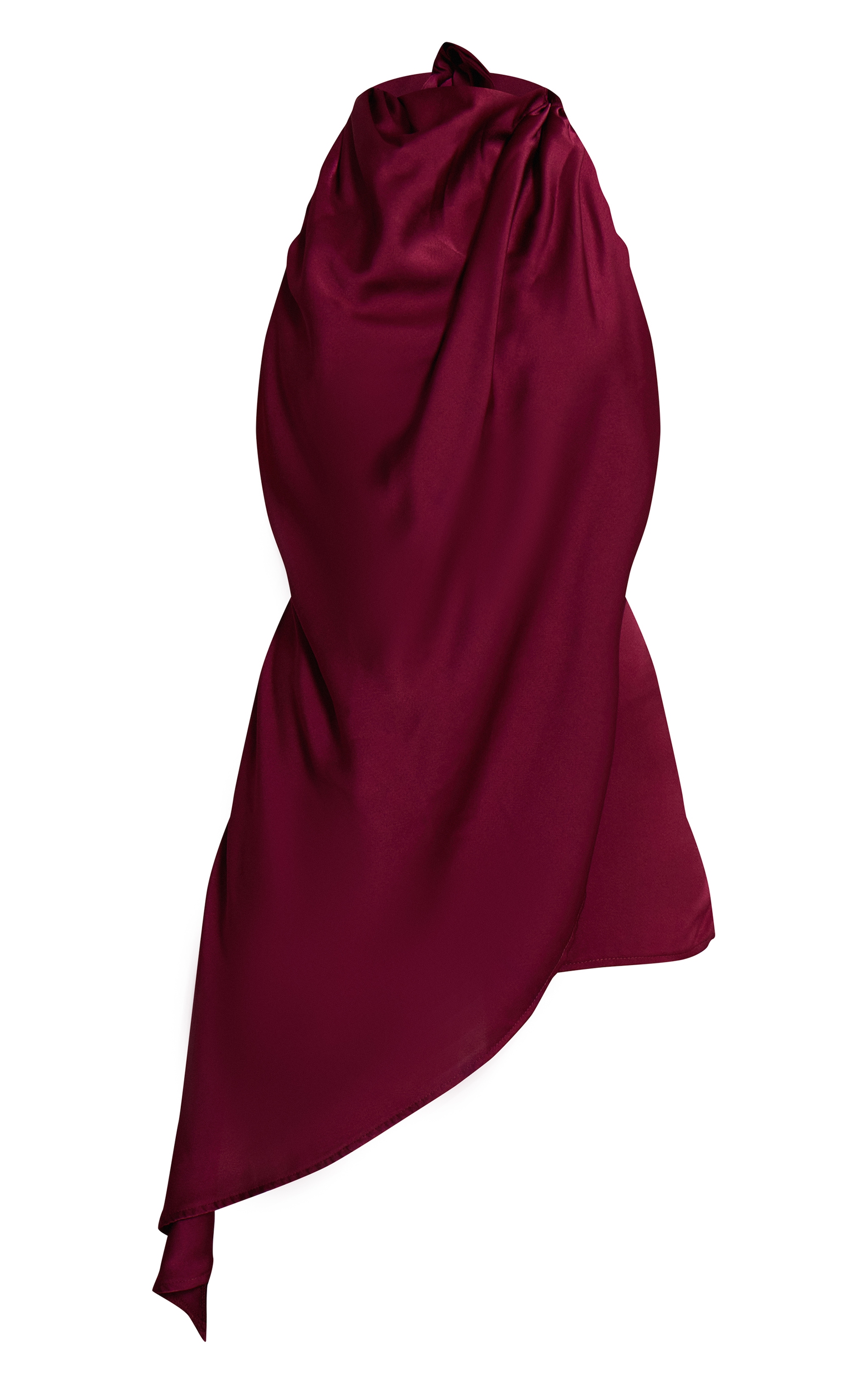Plum Satin Halterneck Romper image 5