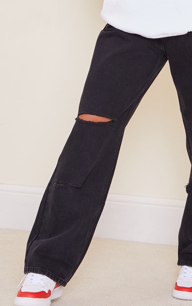 Petite black boyfriend jeans Outlet