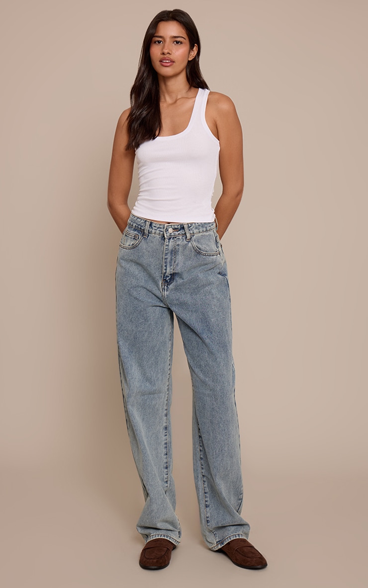 Tall Vintage Bleach Wash Baggy Boyfriend Jean | Tall | PLT USA