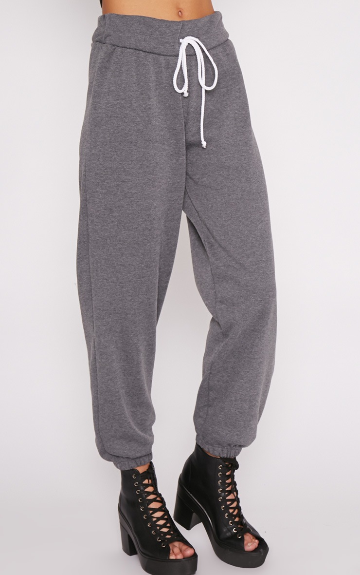 Natalia Charcoal Jogger Joggers PrettyLittleThing PrettyLittleThing