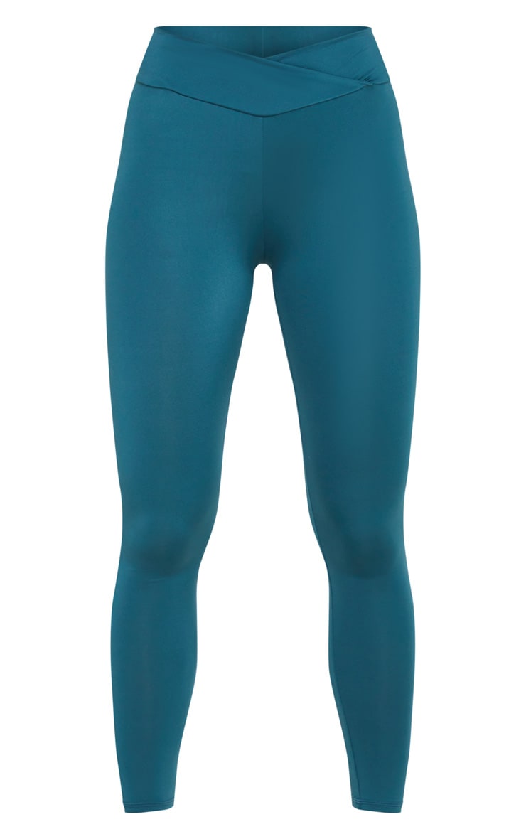 Emerald Green Mid Rise Gym Leggings Active PrettyLittleThing
