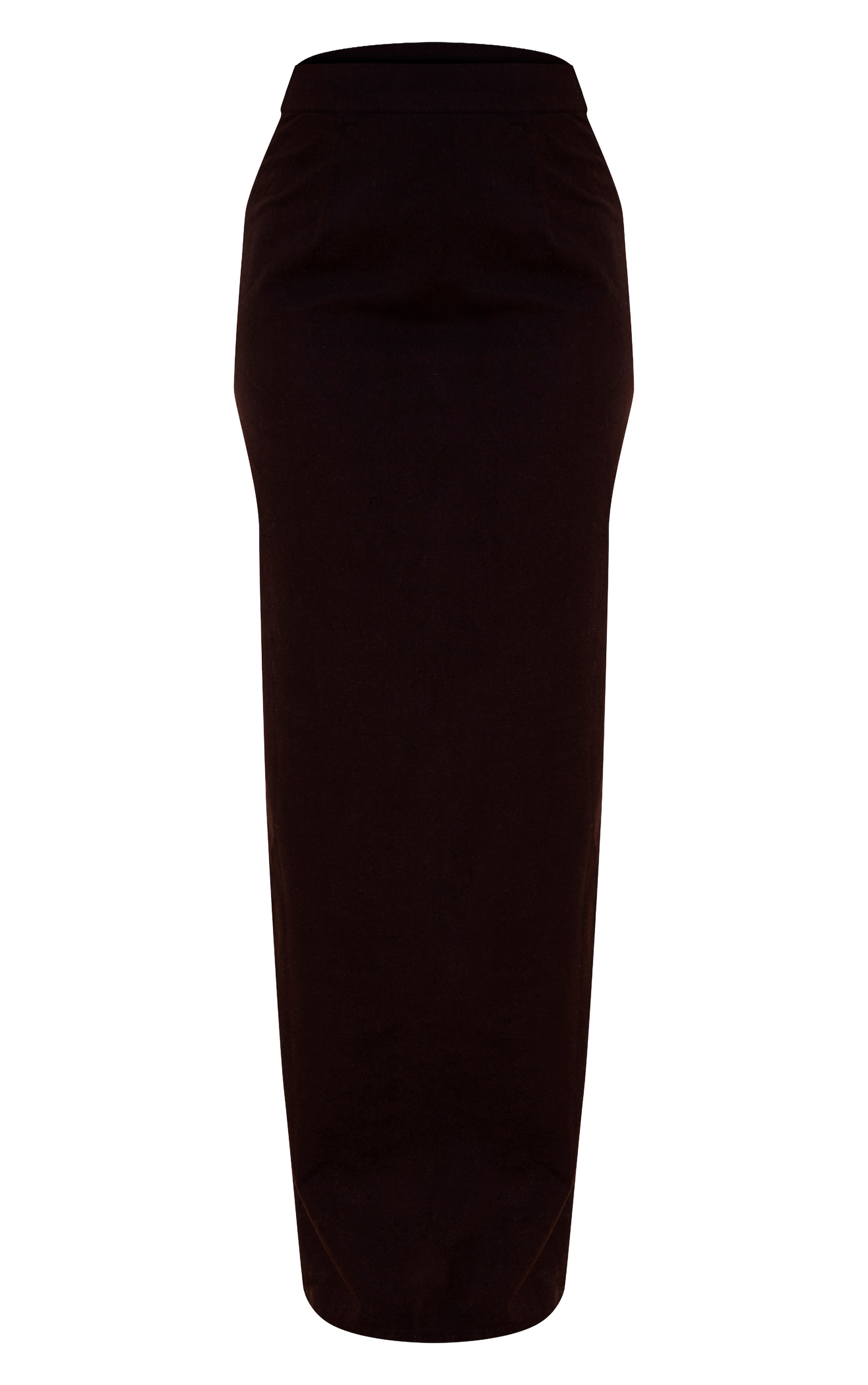 Black A-line Maxi Skirt image 5