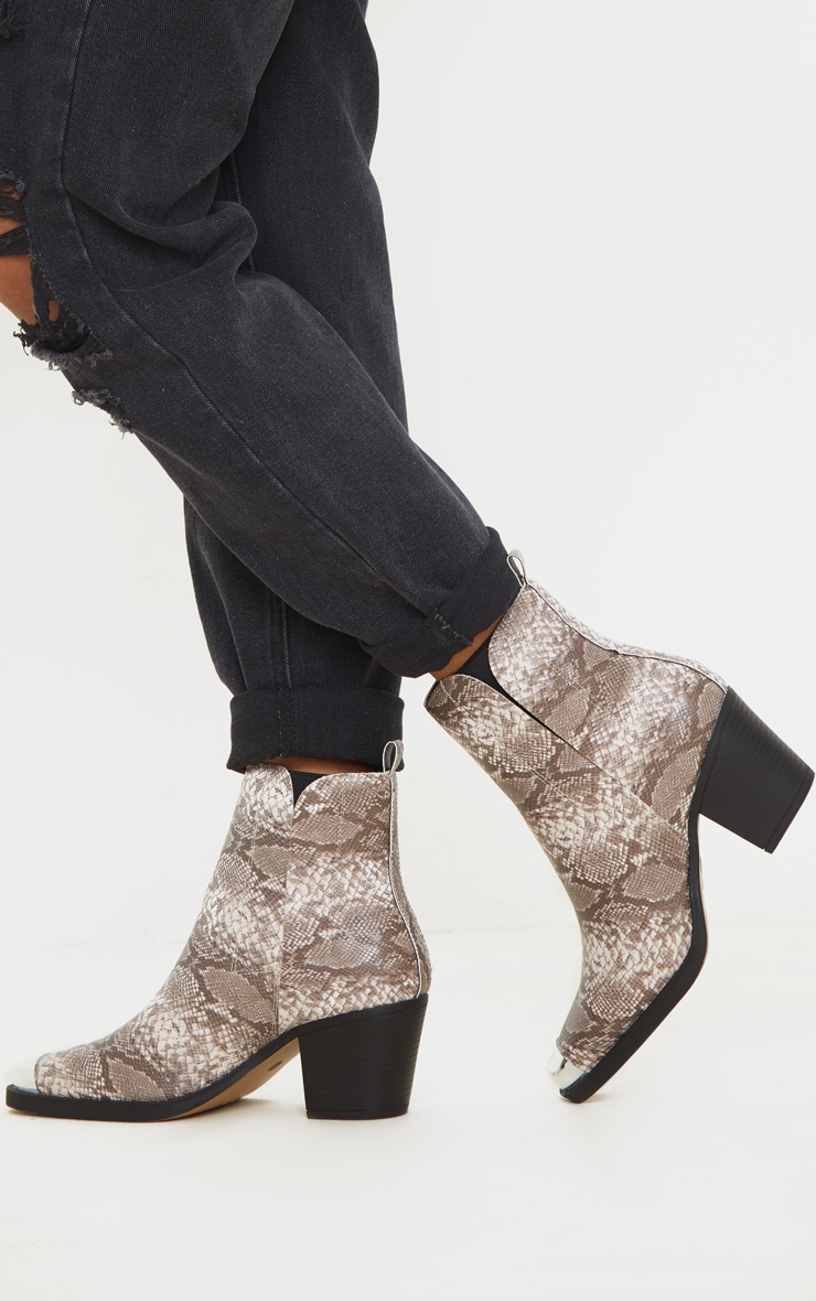 Snake Wide Fit Metal Toe Western Boot
