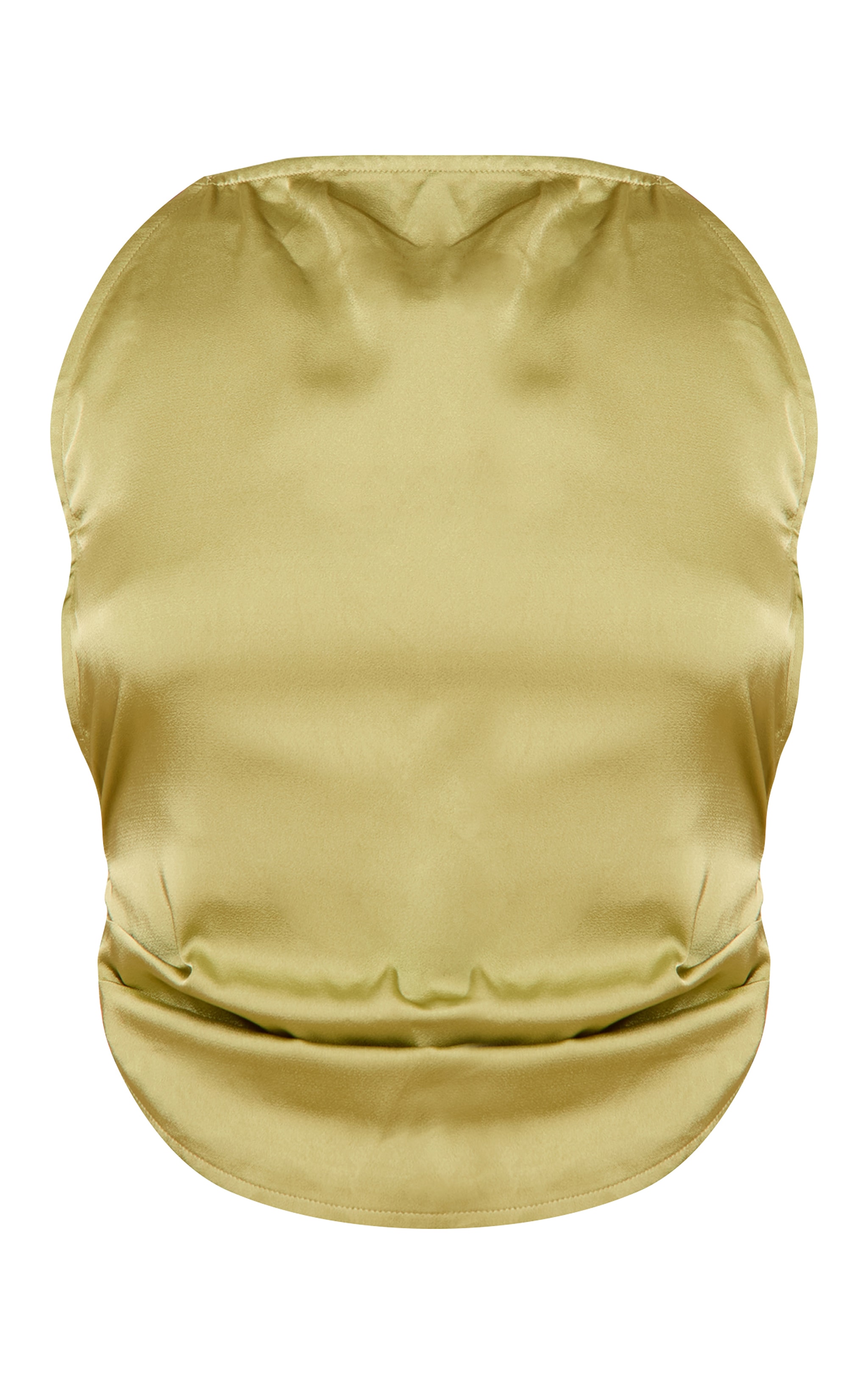 Olive Satin Cami Top image 5