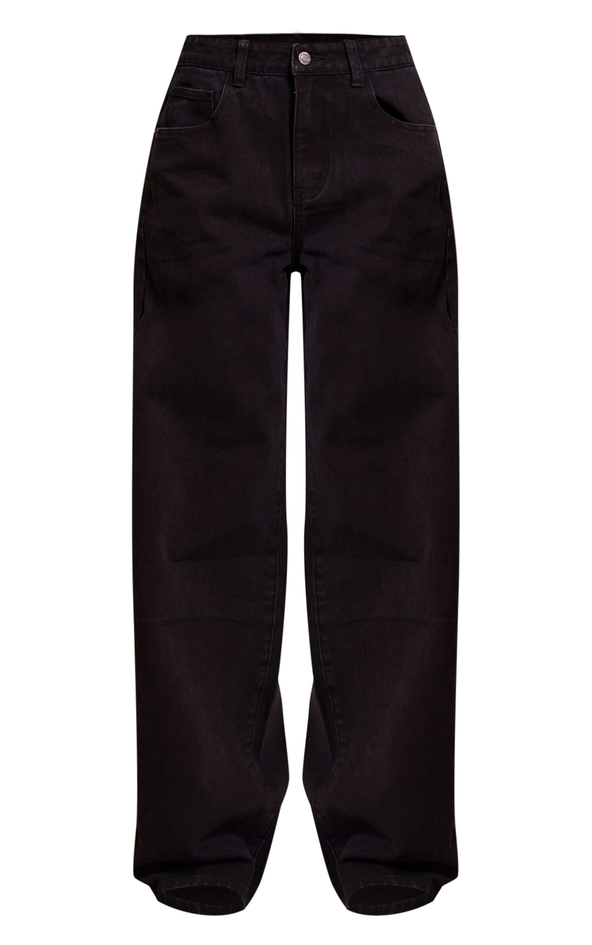 Tall Black Dipped Back Waistband Boyfriend Jeans image 5