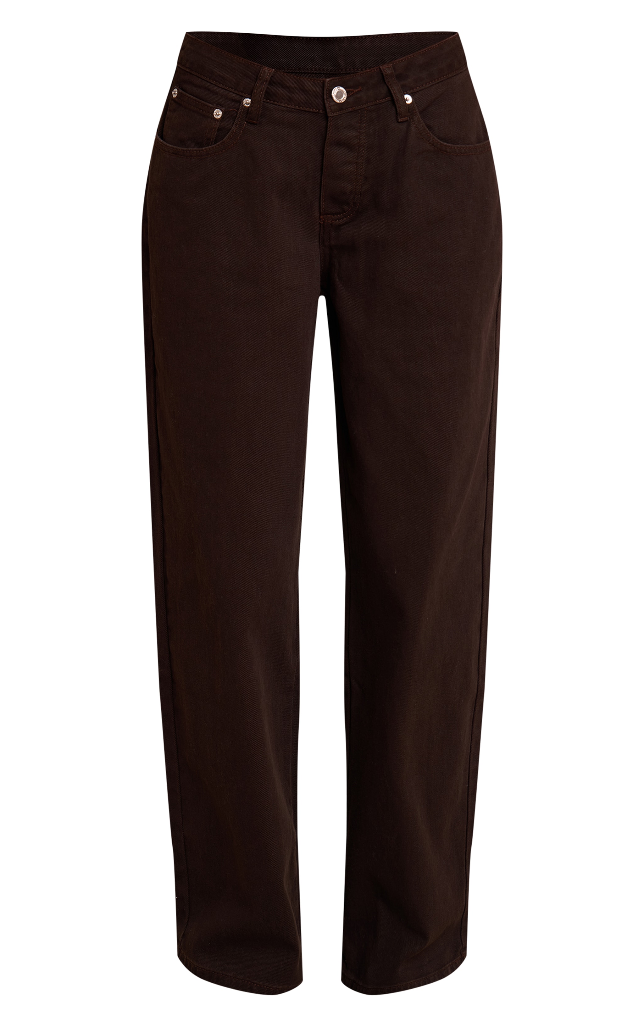 Dark Chocolate Dip Front Straight Leg Jeans image 5