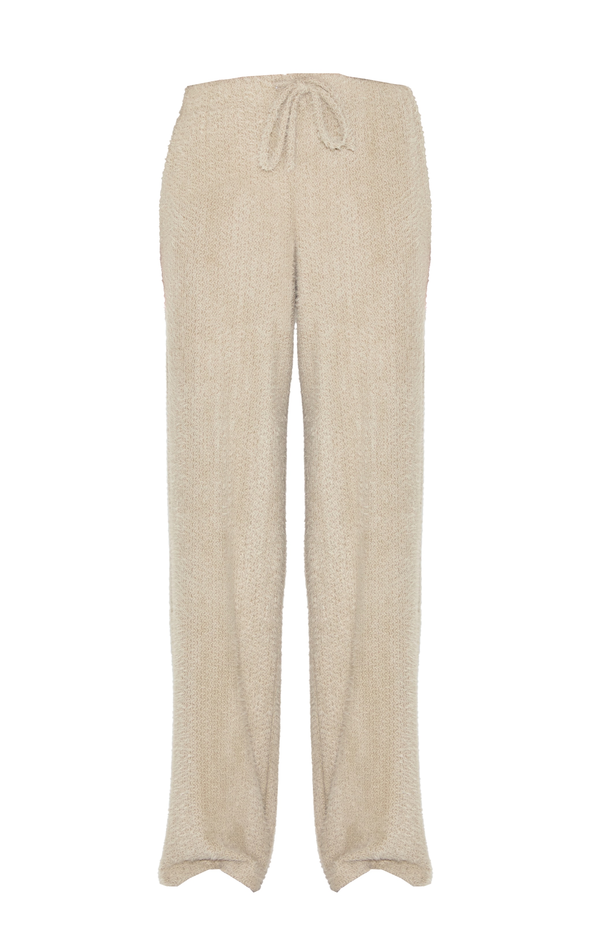 Mushroom Textured Wide Leg Drawstring Pants image 5