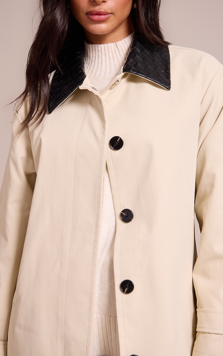  Petite Stone Quilted Collar Midaxi Coat image 4
