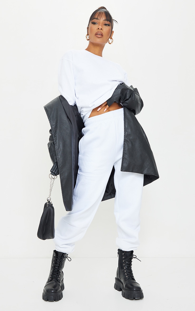 White Sweat Pant Joggers
