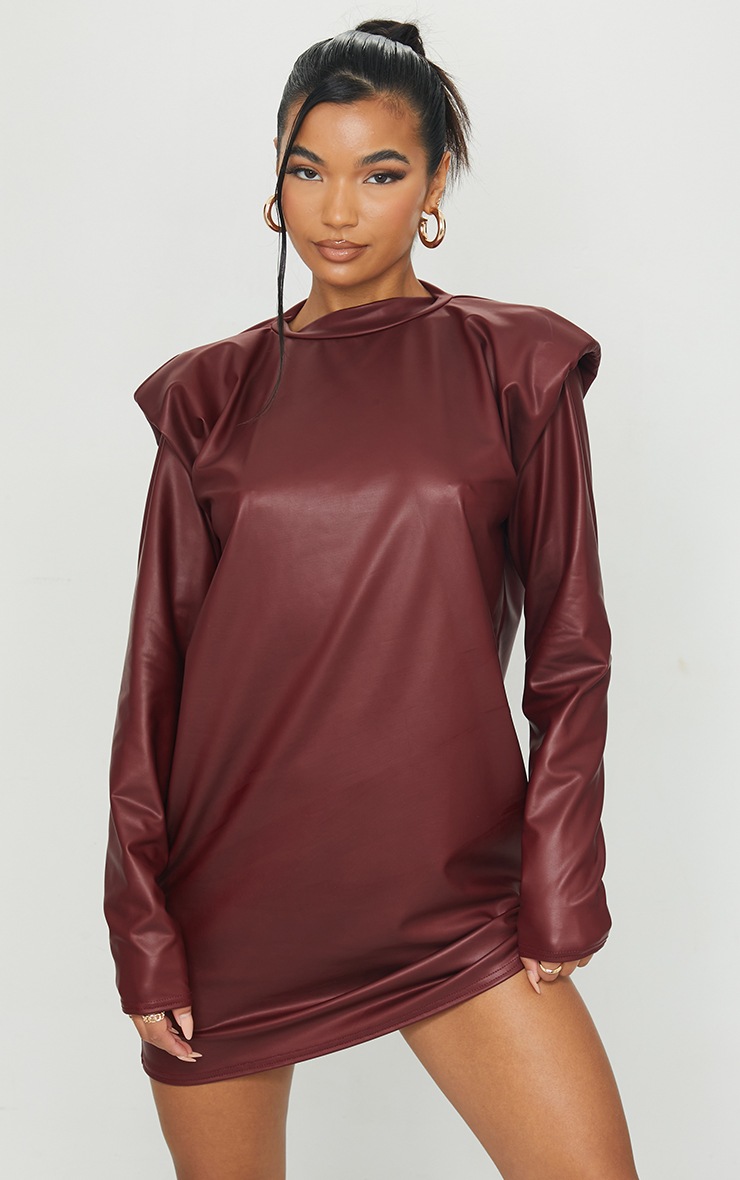 burgundy jumper dress