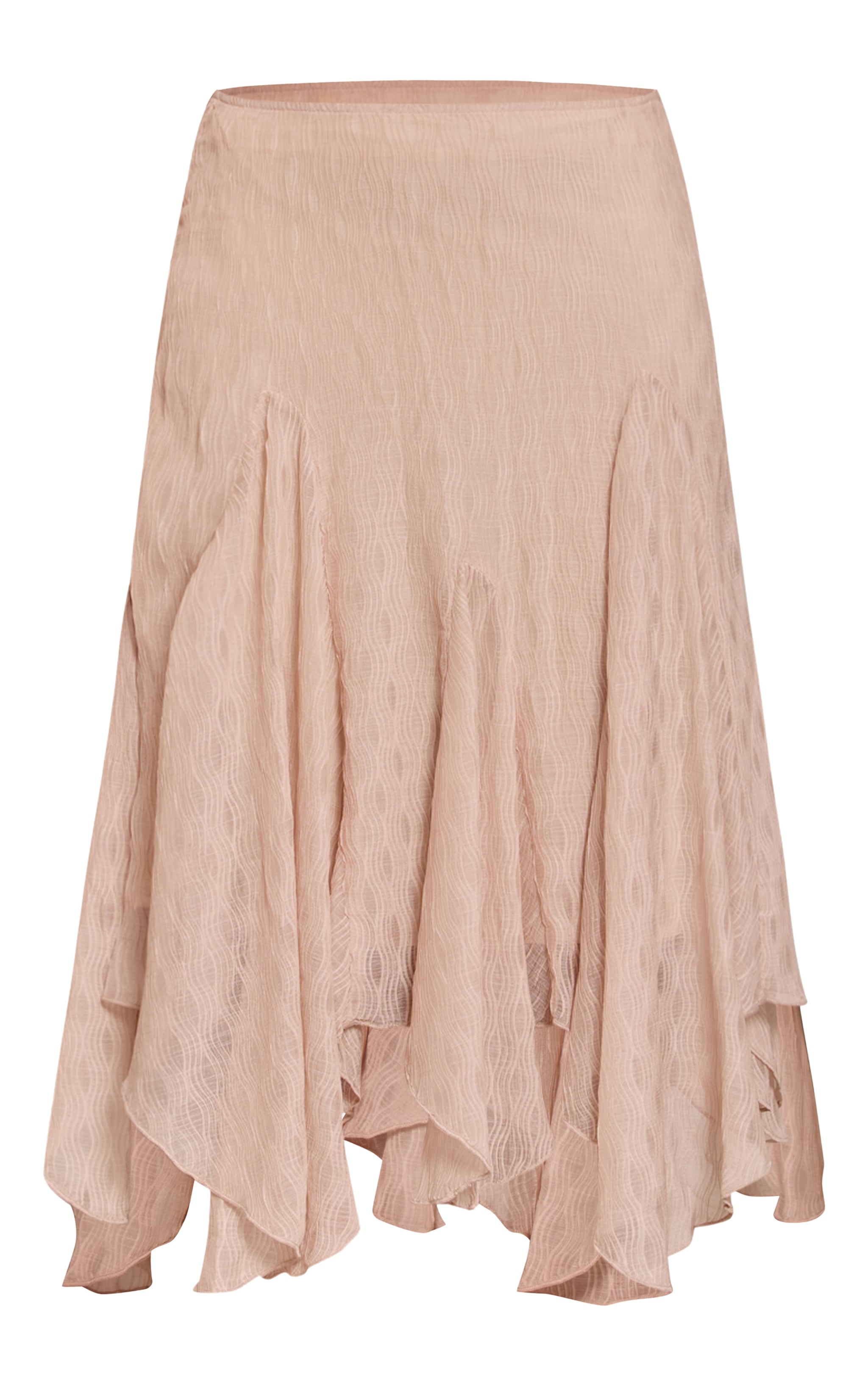 Stone Plisse Chiffon Floaty Midi Skirt image 5