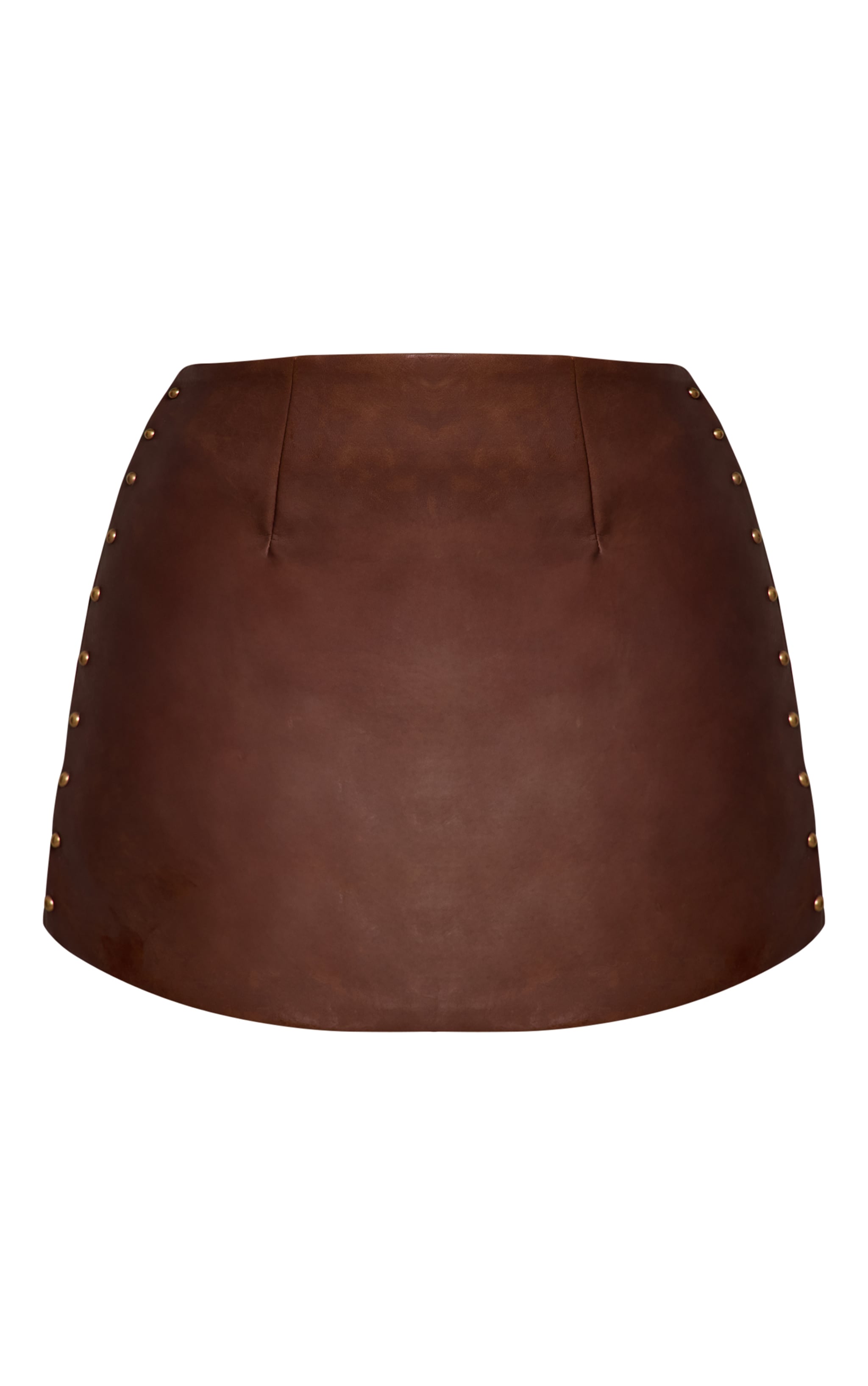Petite Chocolate Stud Detail Mini Skirt  image 6