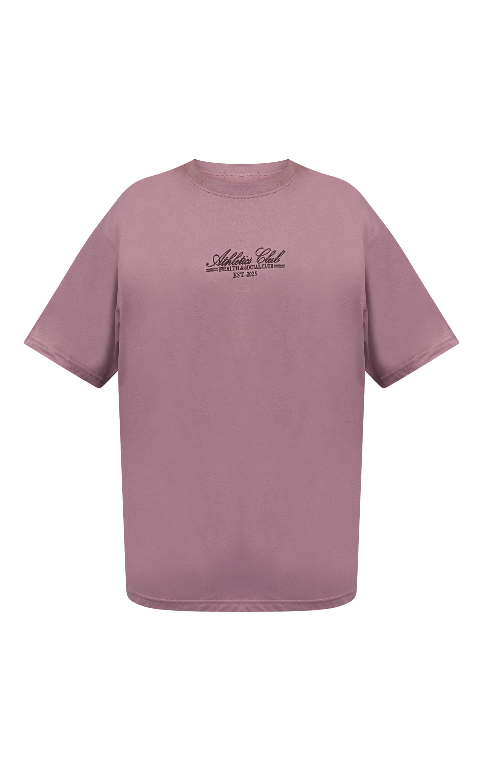 T-shirt oversize mauve imprimé "Athletics Club" image 5