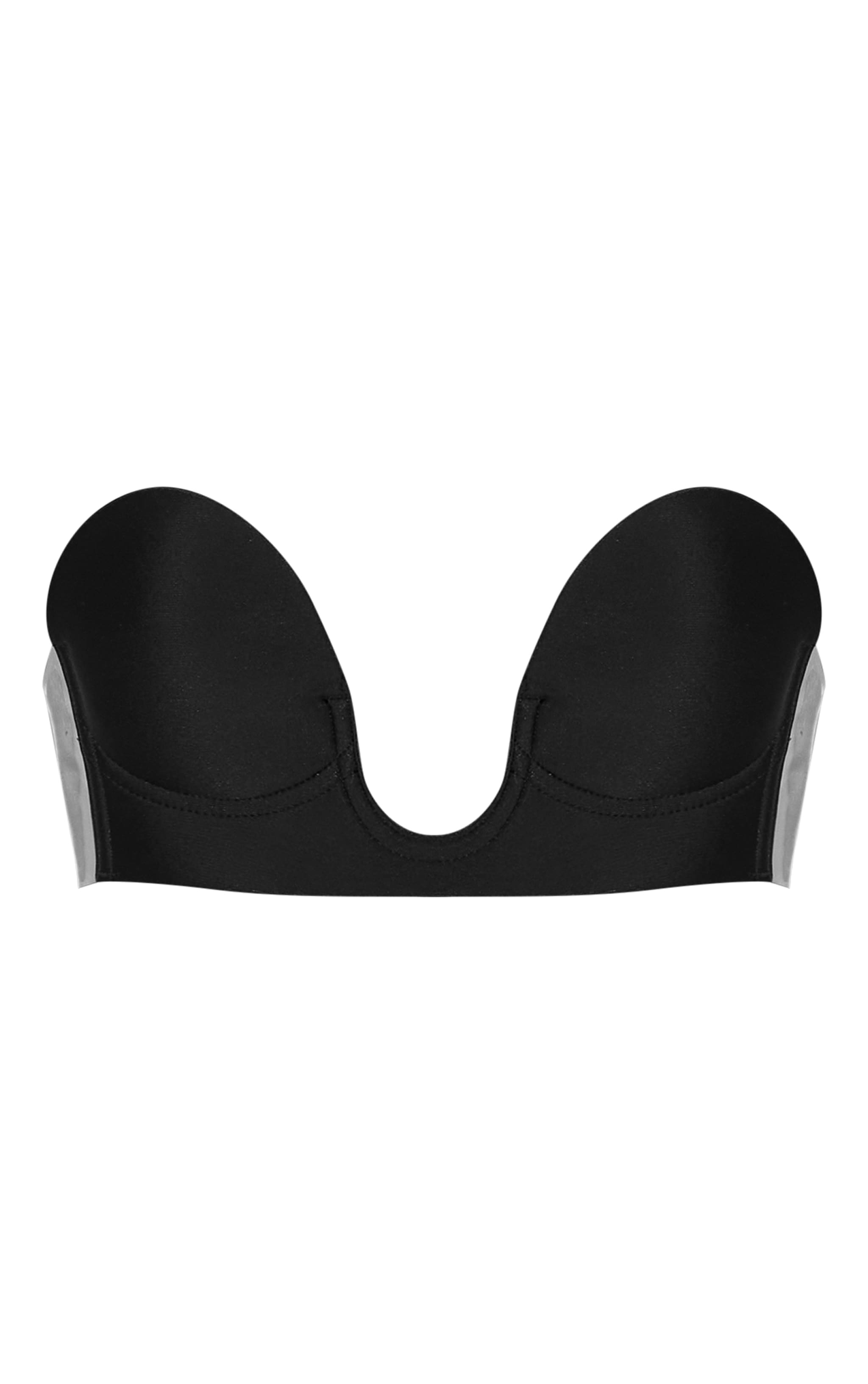 Black Deep U Stick On Bra image 5
