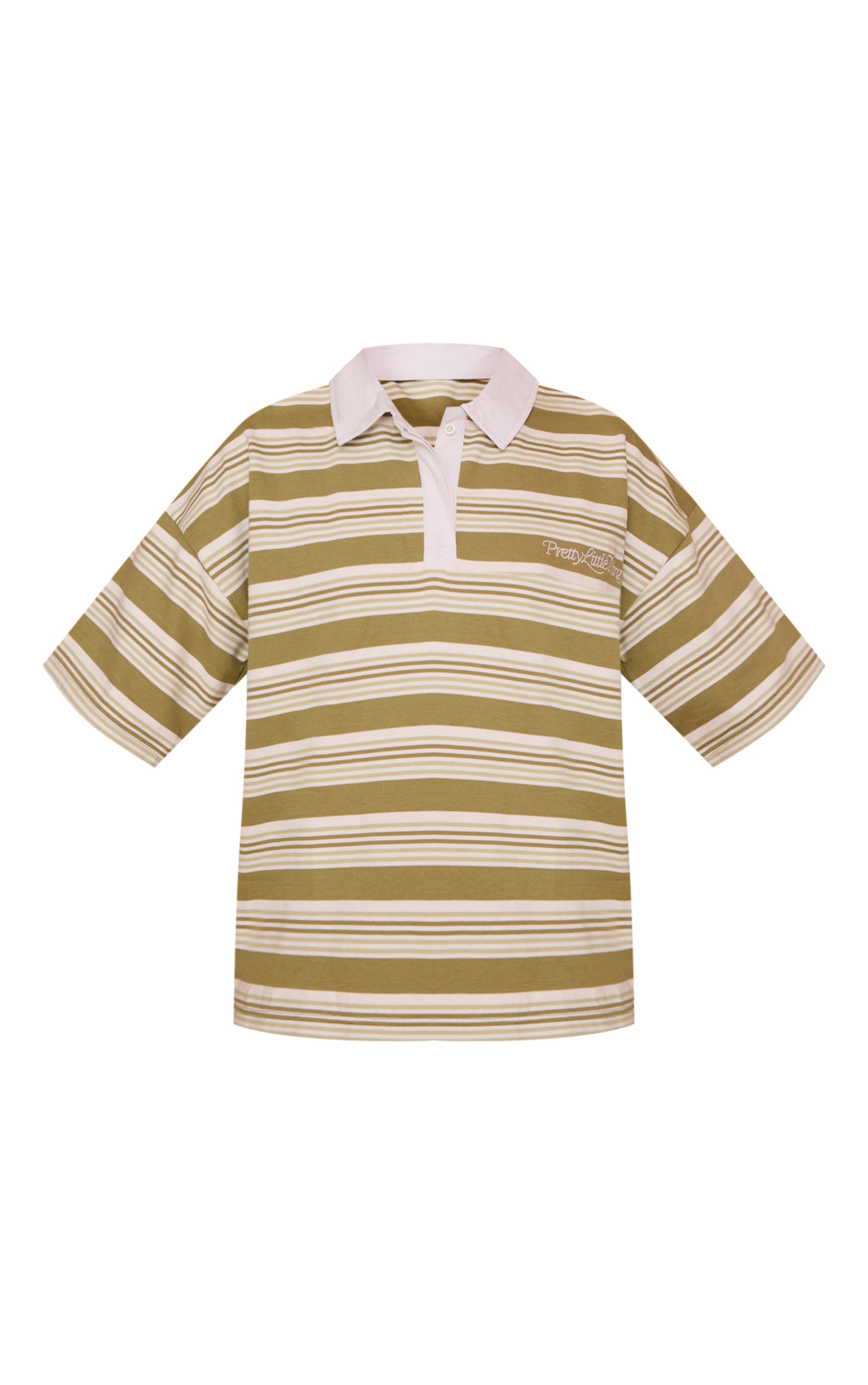 Sage Striped Polo Tshirt image 5