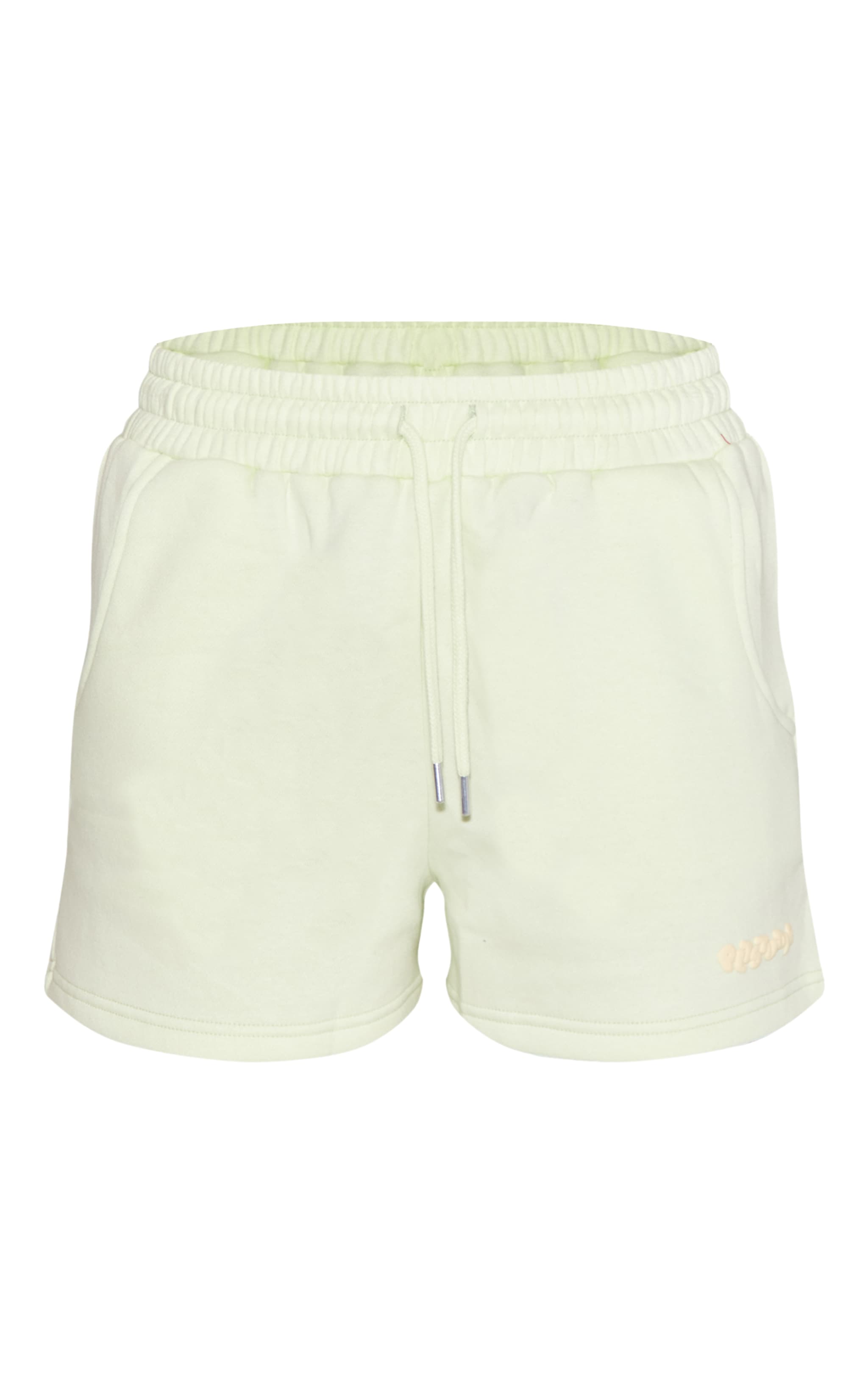 Pale Lime PLT Studio Puff Print Drawstring Sweat Shorts image 6