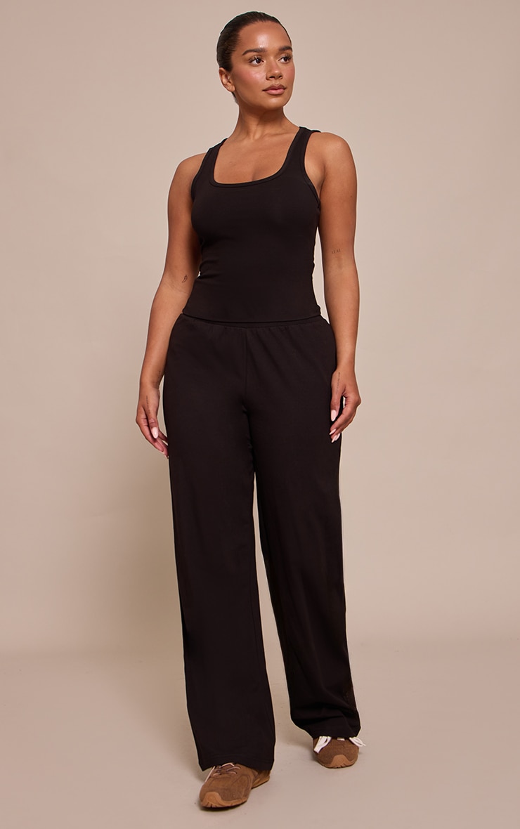Shape Pantalon large noir taille haute image 1