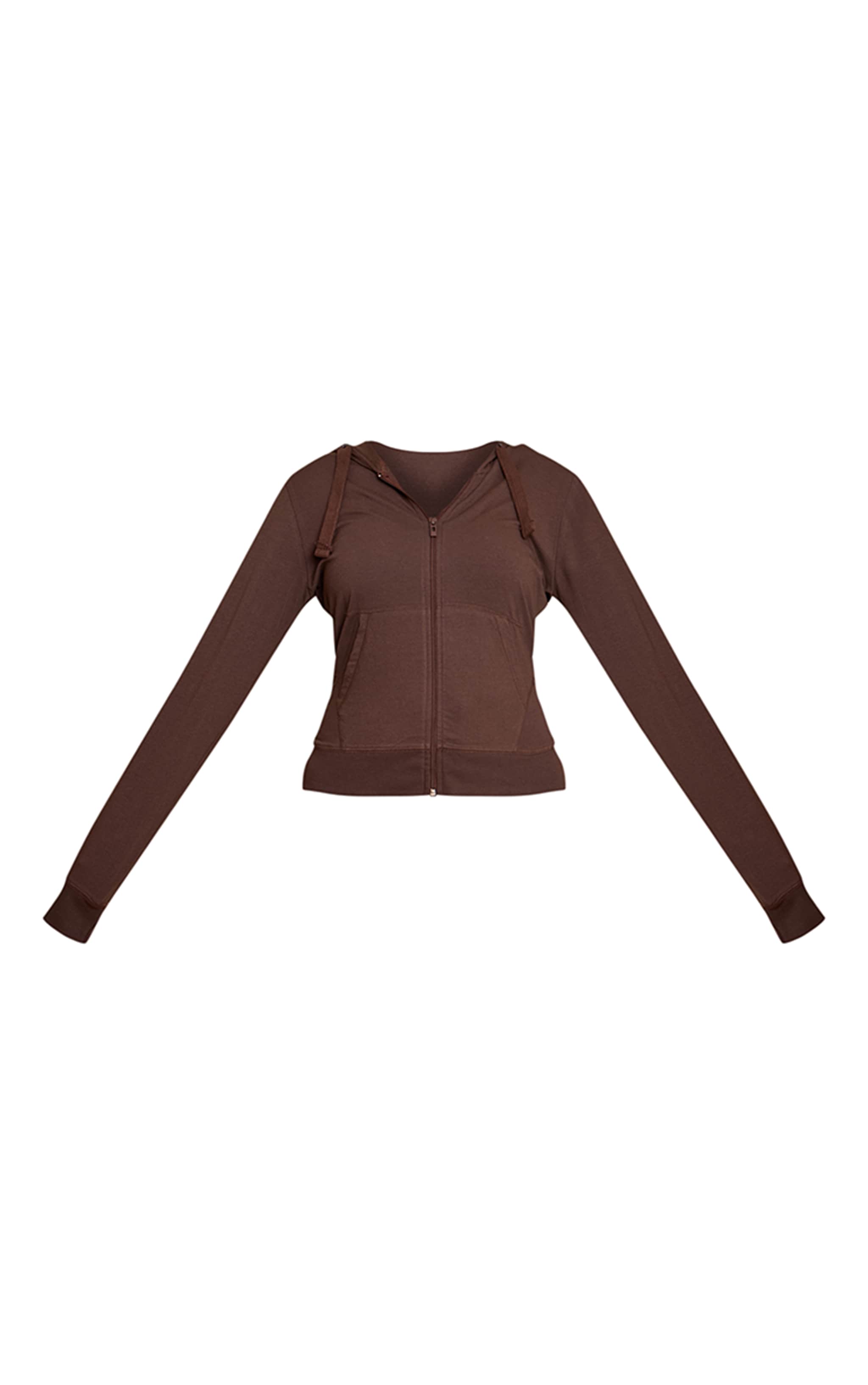 Plus Chocolate  Fitted Zip Up Track Top image 5