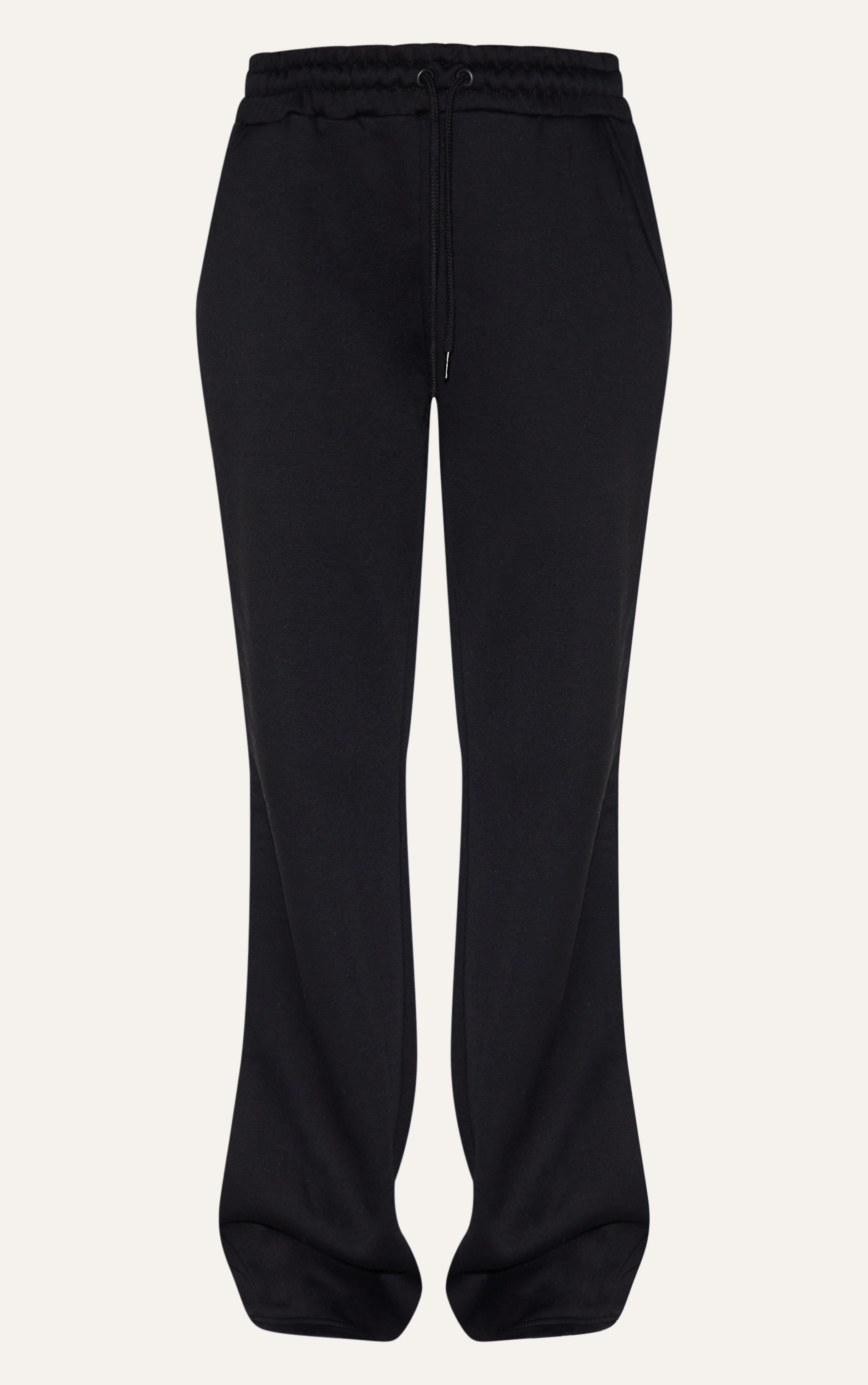 Black Oversized Drawstring Wide Leg Sweatpants | Sweat