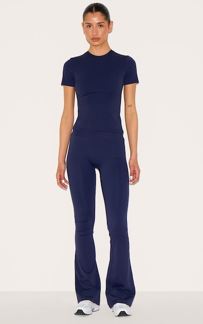 Tall Pantalon de yoga flare en Sculpt bleu nuit à taille haute