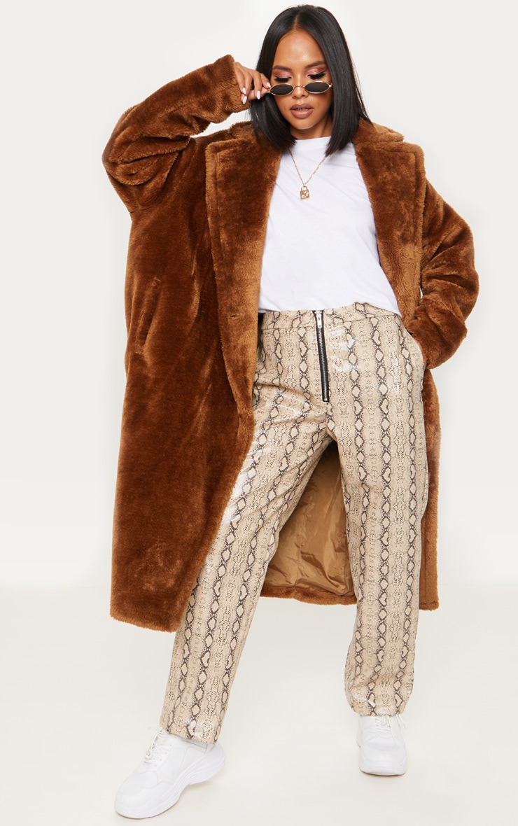 Brown Faux Fur Coat