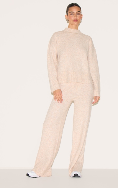 Stone Luxe Knit Wide Leg Pants