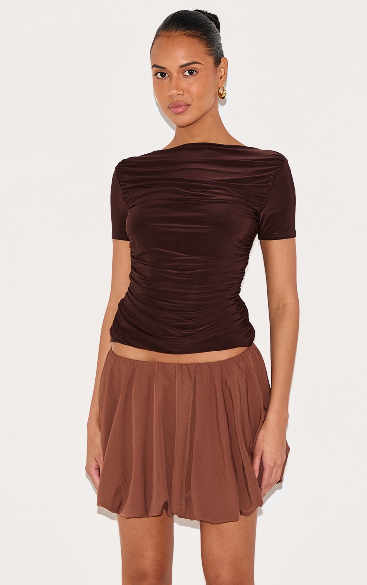 Chocolate Puffball Skirt image 4