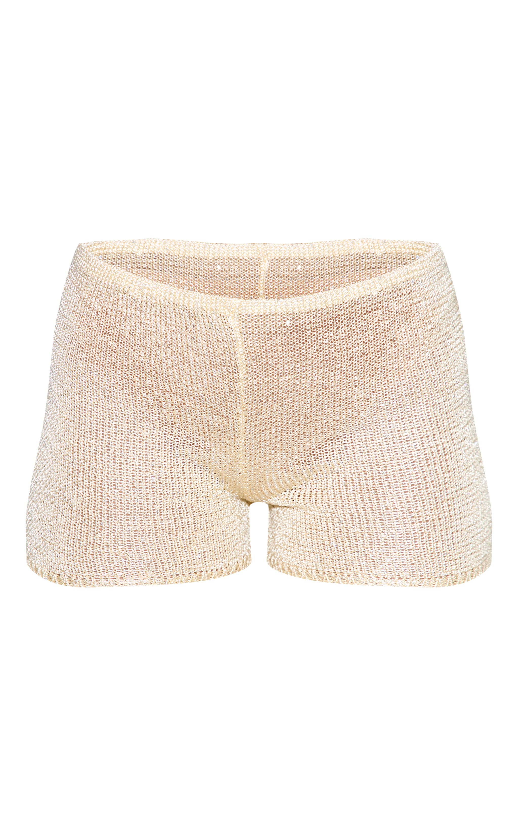 Lemon Sequin Knit Short image 6