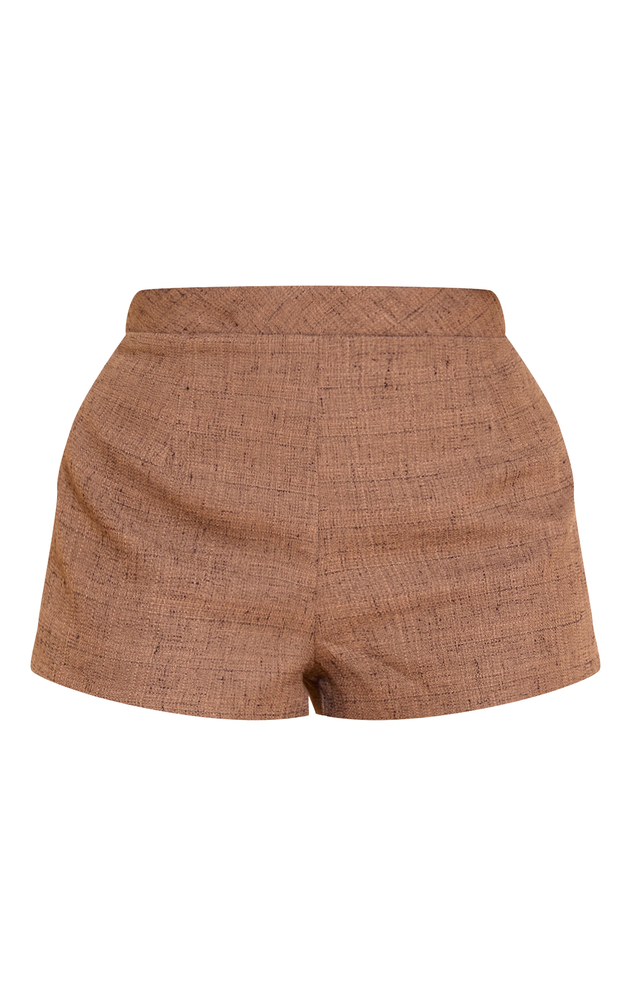 Shape Chocolate Linen Highwaisted Shorts image 6