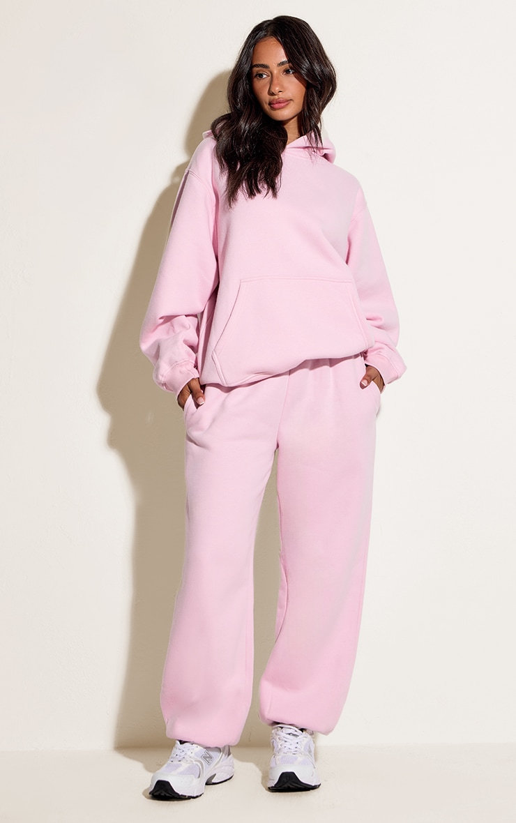 Petite Baby Pink Oversized Pull Over Hoodie image 3