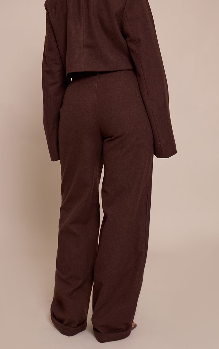 Shape Chocolate Wool Look Highwaisted Pants image 3