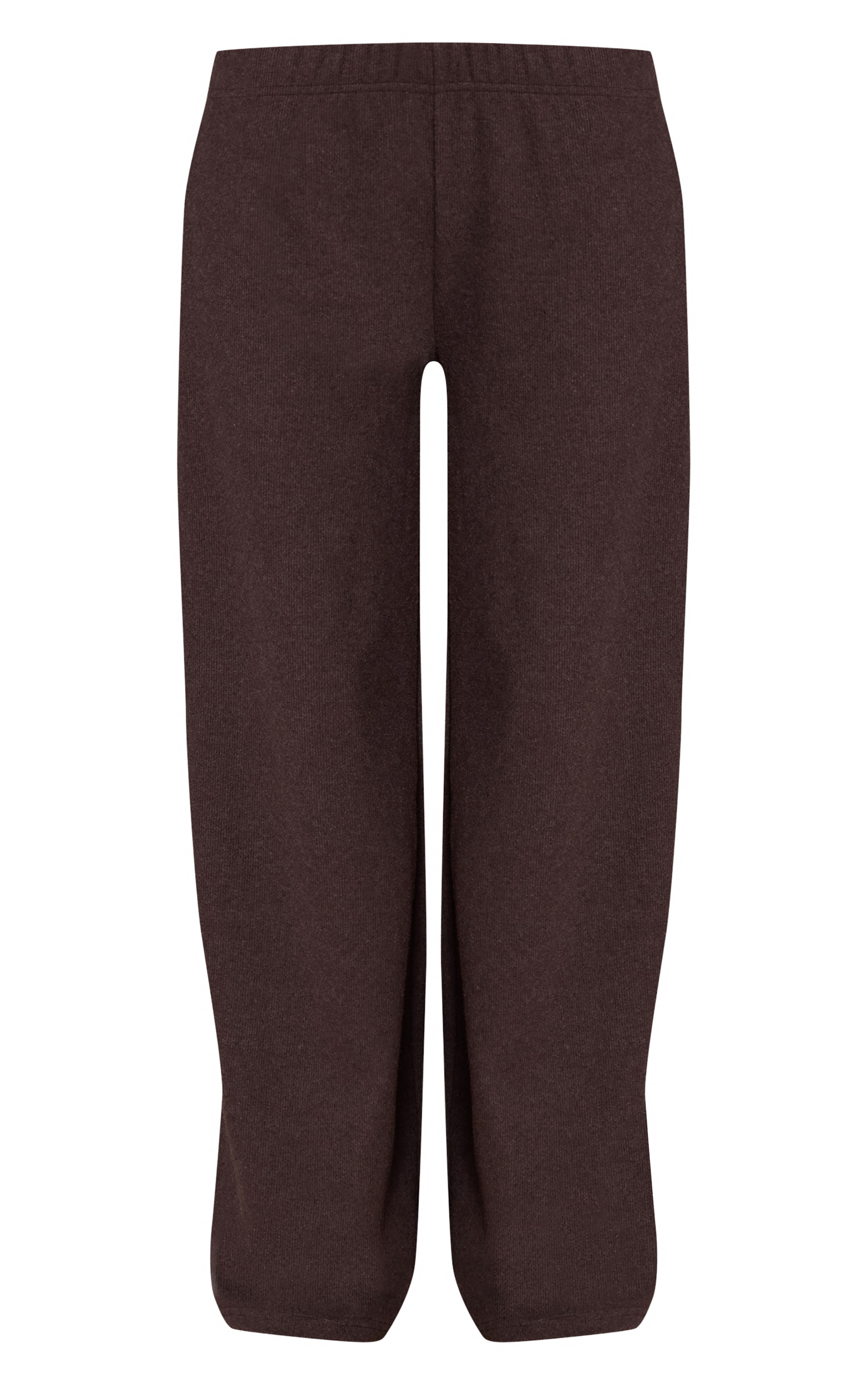 Chocolate Heavy Rib Wide Leg Pant image 5