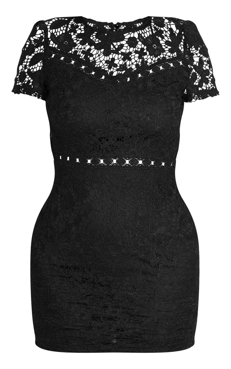 bodycon dress black lace accent under arm Jabong bodycon dress black lace accent under arm