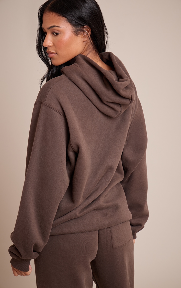 Tall Espresso Oversized Pull Over Hoodie image 2