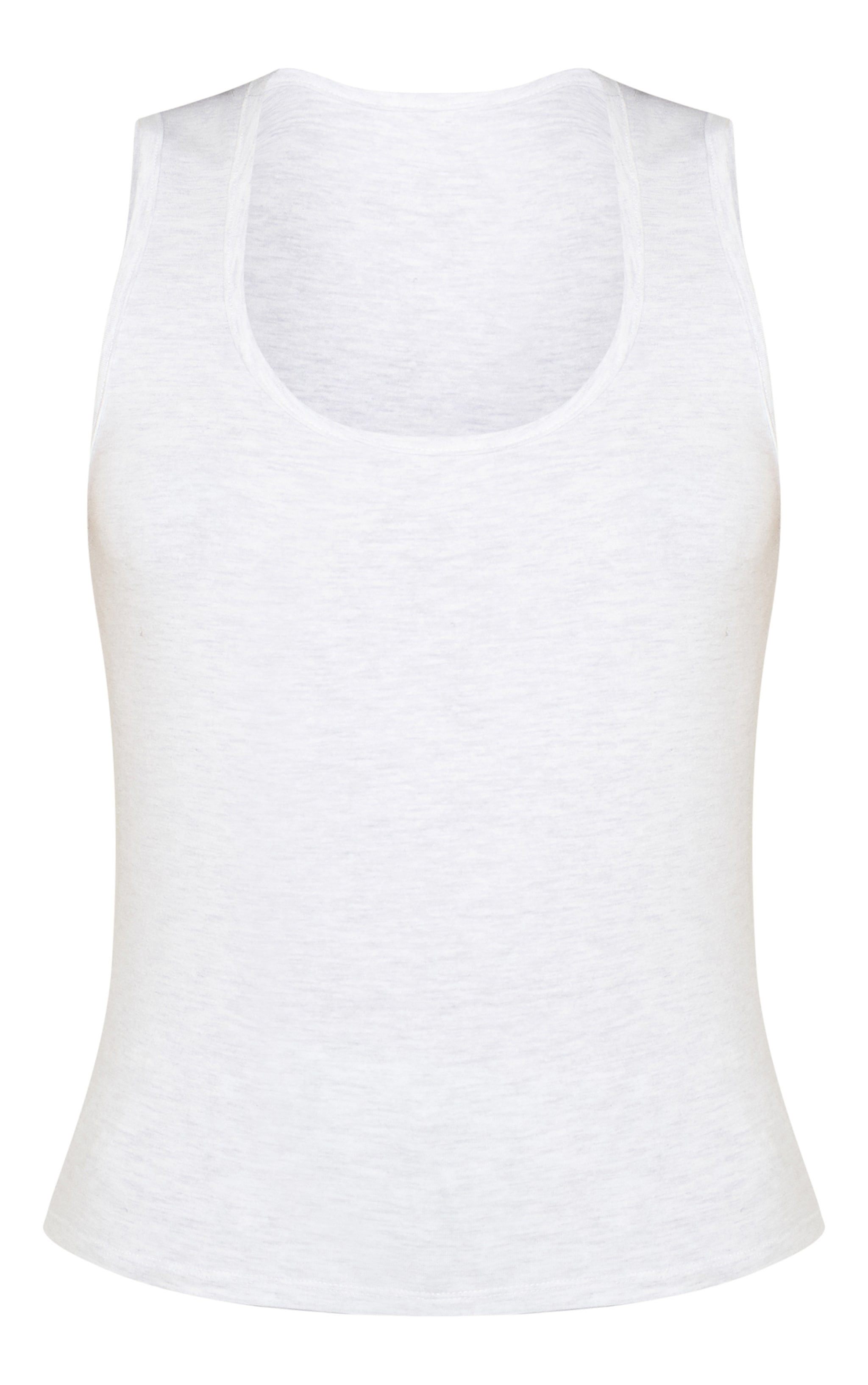 Grey Marl Jersey Pj Vest image 5