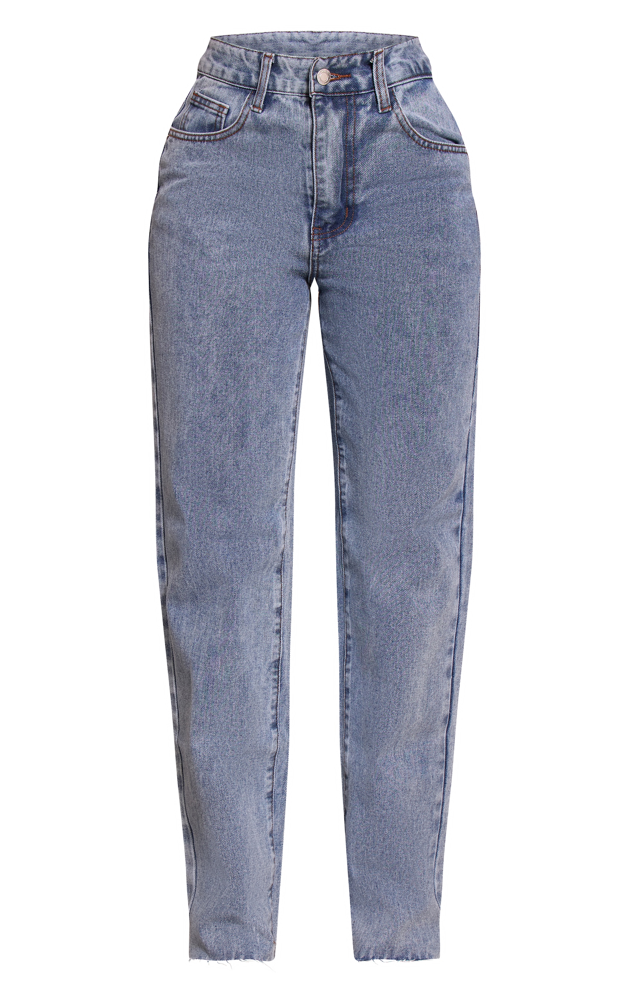 Petite Light Blue Long Leg Straight Jeans image 5