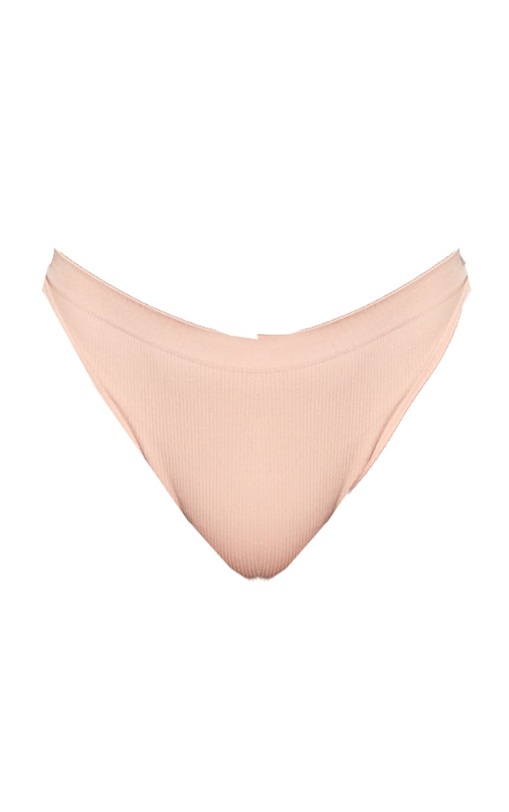 Plus Nude Seamless Rib Knickers image 5