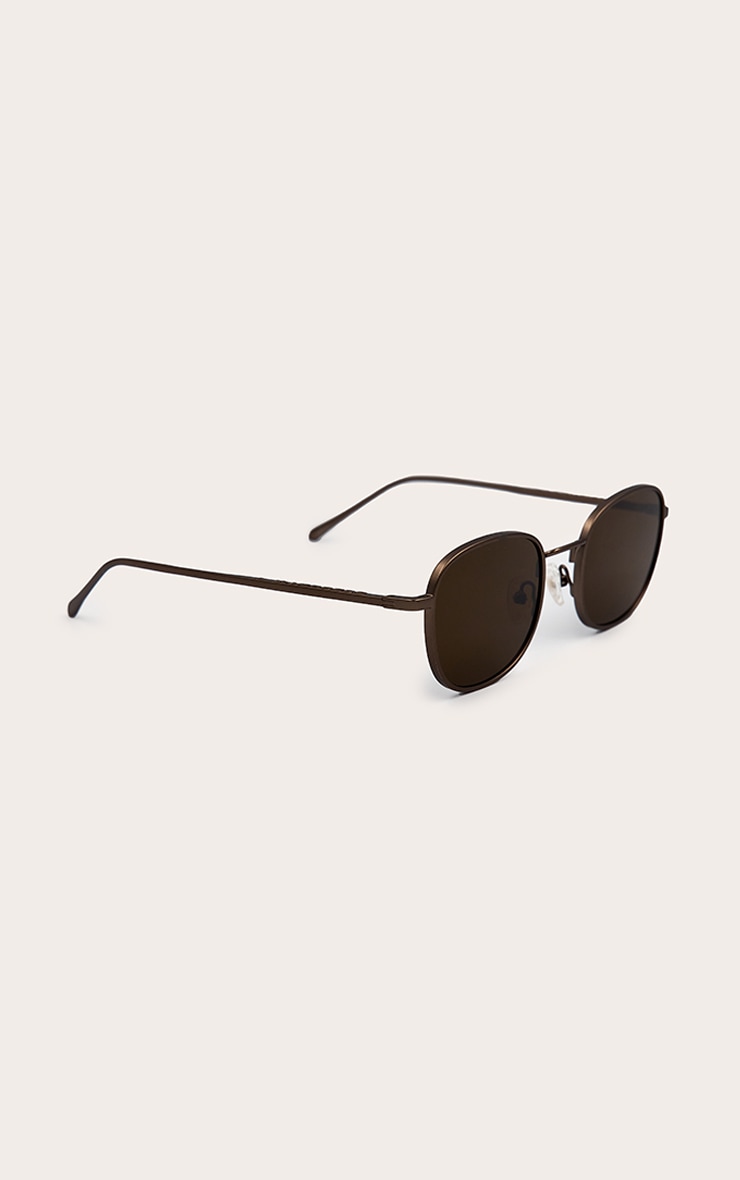 A.KJÆRBEDE Hello Sunglasses - Matte Brown image 3