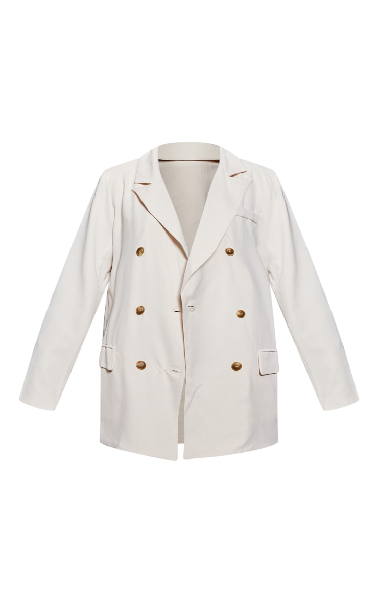 Cream Tailored Woven Blazer image 5