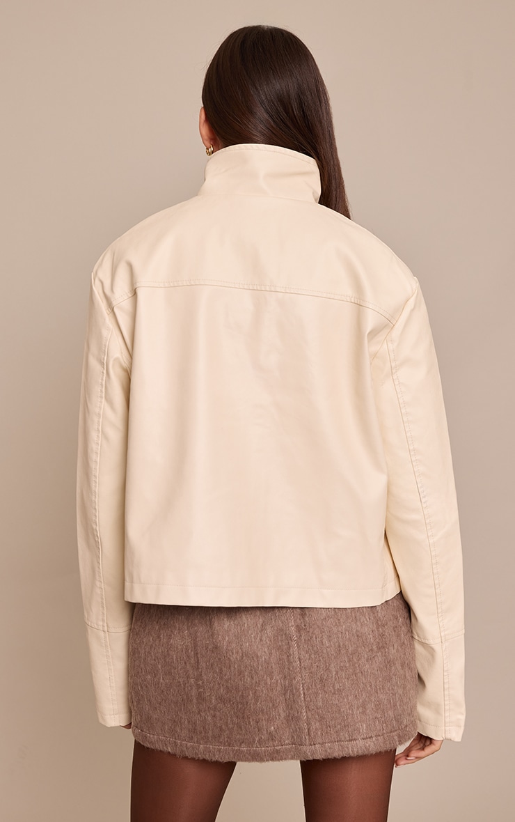 Chocolate Brushed Wool Mini Skirt image 3