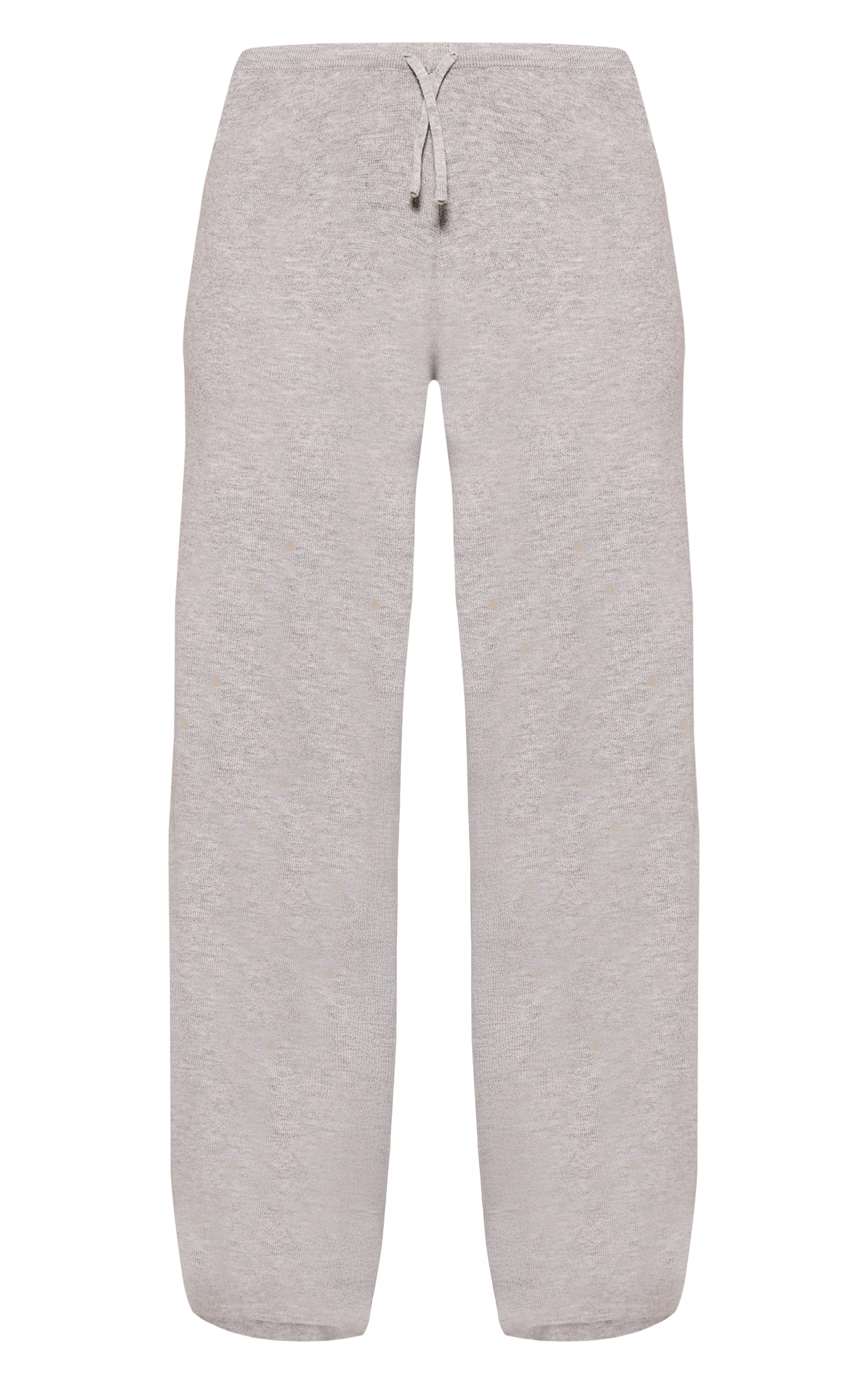 Petite Ash Grey Knitted Drawstring Trousers image 5