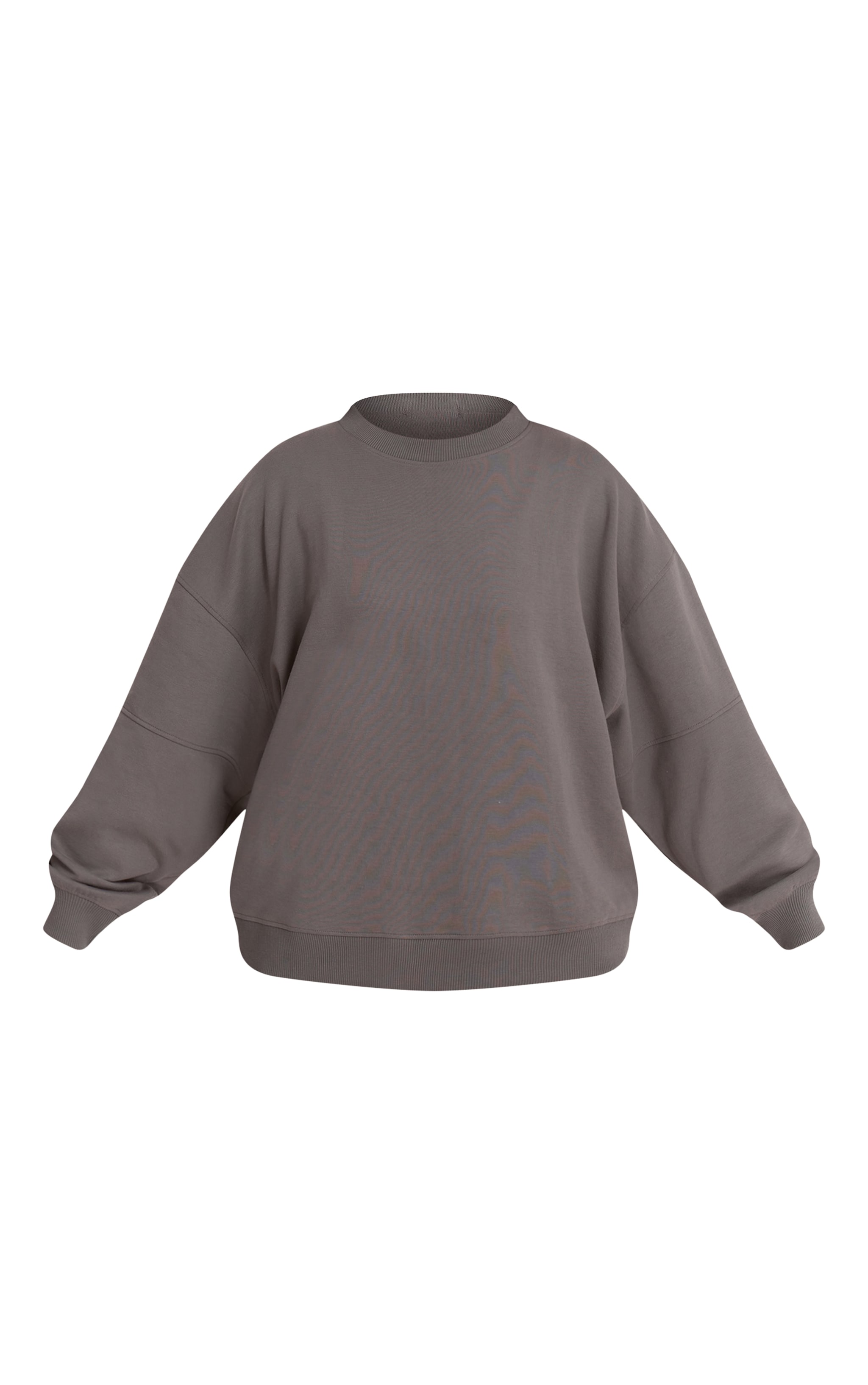 Charcoal Grey Interlock Crew Neck Sweatshirt image 5