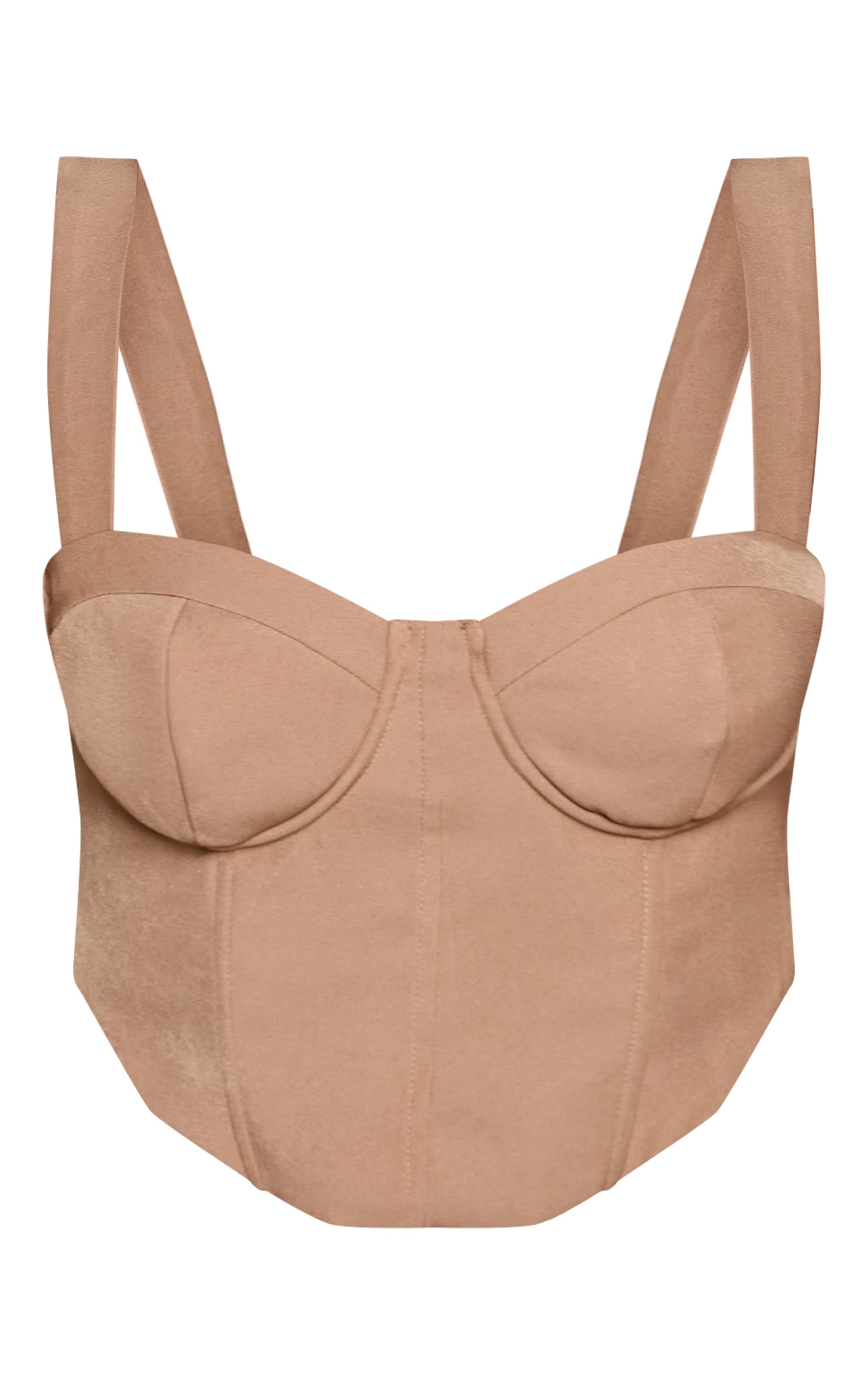 Shape Stone Woven Corset Detail Crop Top image 5