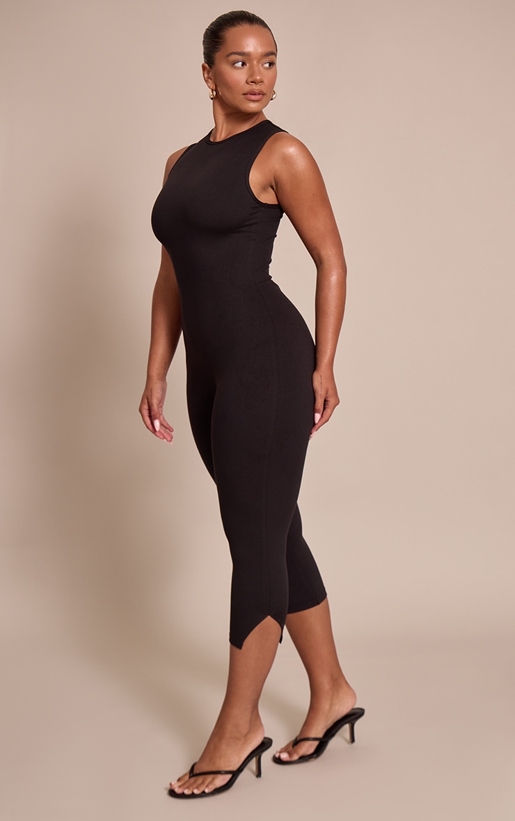 Shape Black Sculpt High neck sleeveless Capri Jumpsuit image 3