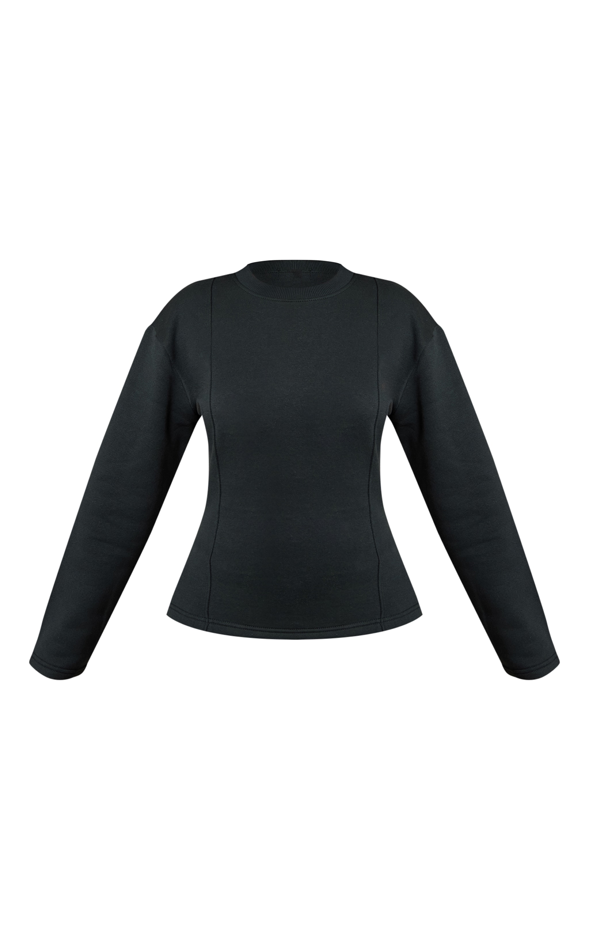 Petite Hunter Green Long Sleeve Waist Cinched Sweatshirt image 5