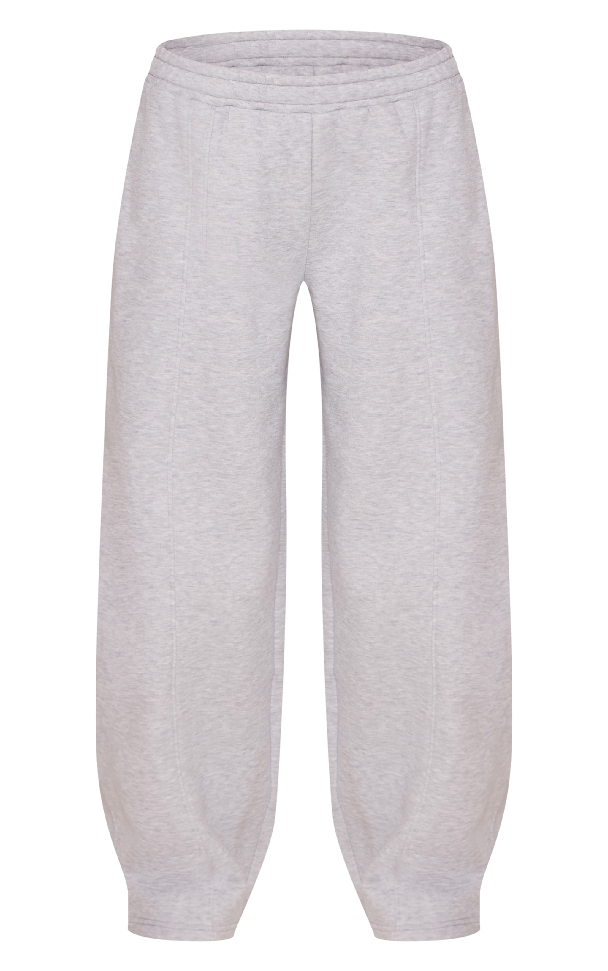 Ash Grey Pintuck Barrel Leg Sweatpant image 5