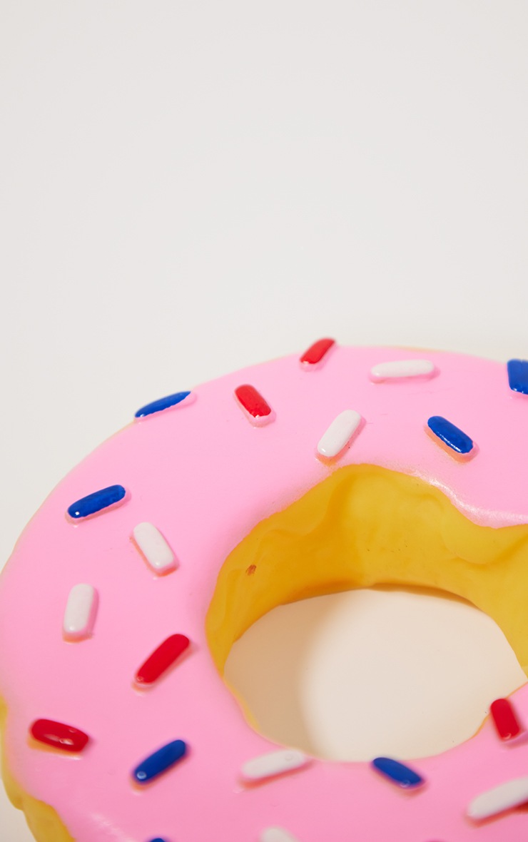 Pink Squeaky Doughnut Dog Toy Accessories PrettyLittleThing USA