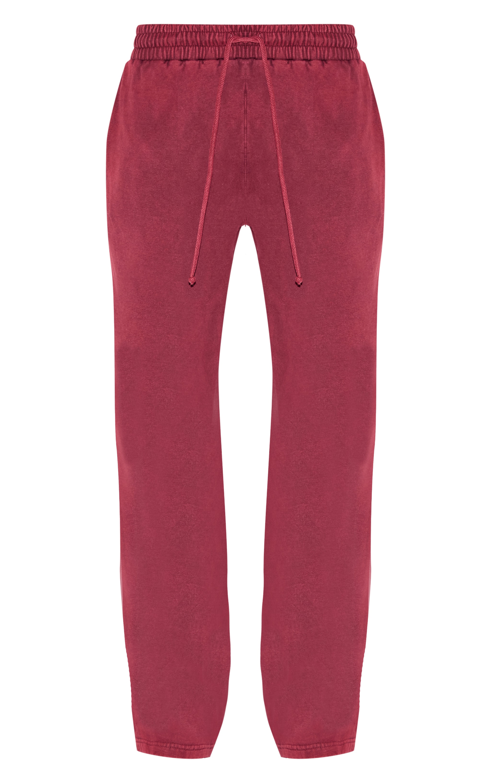 Burgundy Wash Wide Legged Sweatpants image 5